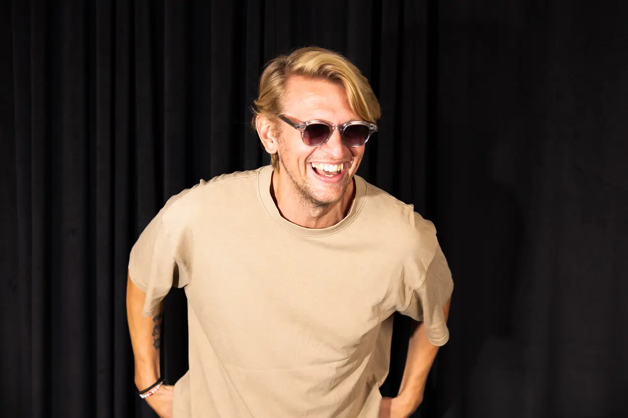 Johan Löf är glad